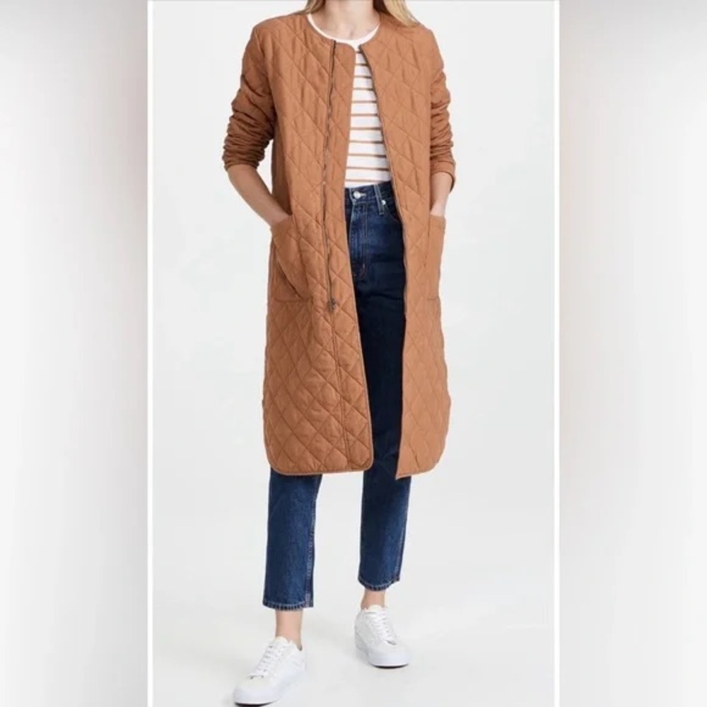 BB Dakota NWOT Quilt for Speed Coat in Dark Camel Size Small